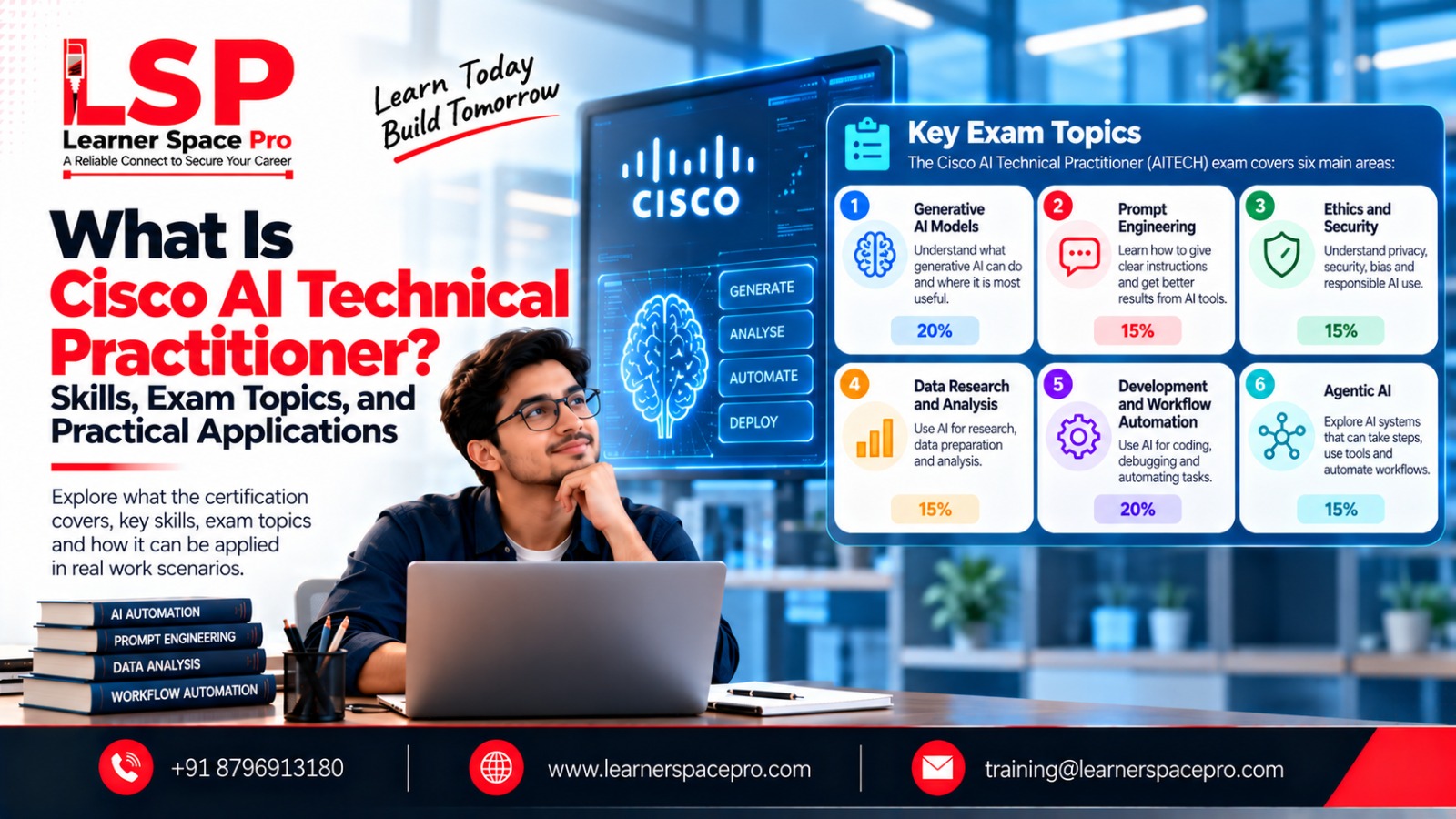 Cisco AI Technical Practitioner certification topics and skills